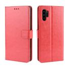 For Galaxy Note10+ Retro Crazy Horse Texture Horizontal Flip Leather Case with Holder & Card Slots & Photo Frame(Red) - 1