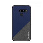 PINWUYO Hong Series Anti-fall TPU+ Chemical Fiber Cloth Protective Cover for LG G8 / G8 ThinQ(Blue) - 1