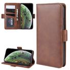 For iPhone 11 Pro Wallet Stand Leather Cell Phone Case，with Wallet & Holder & Card Slots(Brown) - 1