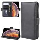 For iPhone 11 Pro Max Dual-side Magnetic Buckle Horizontal Flip Leather Case, with Holder & Card Slots & Wallet & Photo Frame(Black) - 1