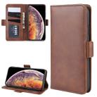 For iPhone 11 Pro Max Dual-side Magnetic Buckle Horizontal Flip Leather Case, with Holder & Card Slots & Wallet & Photo Frame(Brown) - 1