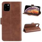 For iPhone 11 Pro Max Dual-side Magnetic Buckle Horizontal Flip Leather Case, with Holder & Card Slots & Wallet & Photo Frame(Brown) - 9