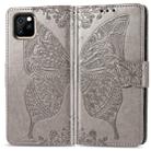 For iPhone 11 Pro Butterfly Love Flowers Embossing Horizontal Flip Leather Case with Holder & Card Slots & Wallet & Lanyard(Gray) - 1