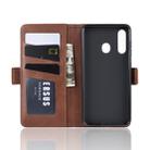 Dual-side Magnetic Buckle Horizontal Flip Leather Case for Galaxy A60, with Holder & Card Slots & Wallet & Photo Frame(Brown) - 6