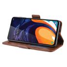 Dual-side Magnetic Buckle Horizontal Flip Leather Case for Galaxy A60, with Holder & Card Slots & Wallet & Photo Frame(Brown) - 8