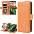 Dual-side Magnetic Buckle Horizontal Flip Leather Case for Galaxy Note 10, with Holder & Card Slots & Wallet & Photo Frame(Yellow) - 1