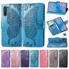 Butterfly Love Flowers Embossing Horizontal Flip Leather Case For Galaxy Note 10 with Holder & Card Slots & Wallet & Lanyard(Pink) - 9