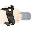 RICHWELL Genuine Leather Hand Grip Wrist Strap for DSLR Camera(Black) - 1