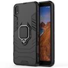 PC + TPU Shockproof Protective Case with Magnetic Ring Holder for Xiaomi Redmi 7A(Black) - 1