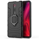 PC + TPU Shockproof Protective Case with Magnetic Ring Holder for Xiaomi 9T / 9T Pro(Black) - 1