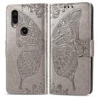 Butterfly Love Flowers Embossing Horizontal Flip Leather Case For Motorola P40 with Holder & Card Slots & Wallet & Lanyard(Grat) - 1