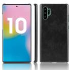 Shockproof Litchi Texture PC + PU Case For Galaxy Note10+ (Black) - 1