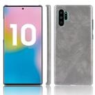 Shockproof Litchi Texture PC + PU Case For Galaxy Note10+ (Gray) - 1