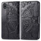 Butterfly Love Flowers Embossing Horizontal Flip Leather Case For Xiaomi Redmi 7A with Holder & Card Slots & Wallet & Lanyard(Black) - 1