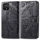 Butterfly Love Flowers Embossing Horizontal Flip Leather Case For Google Pixel 4 XL with Holder & Card Slots & Wallet & Lanyard(Black) - 1