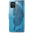 Butterfly Love Flowers Embossing Horizontal Flip Leather Case For Google Pixel 4 XL with Holder & Card Slots & Wallet & Lanyard(Blue) - 13