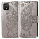 Butterfly Love Flowers Embossing Horizontal Flip Leather Case For Google Pixel 4 XL with Holder & Card Slots & Wallet & Lanyard(Gray) - 1