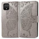 Butterfly Love Flowers Embossing Horizontal Flip Leather Case For Google Pixel 4 with Holder & Card Slots & Wallet & Lanyard(Gray) - 1