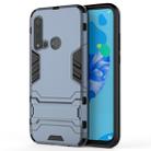 Shockproof PC + TPU Case for Huawei P20lite 2019/Nova5i, with Holder(Navy blue) - 1