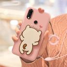 Full Package Anti-falling Silicone Case for Huawei Nova 3（Little White Cat）(Pink) - 1