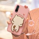 Full Package Anti-falling Silicone Case for Huawei P20（Little White Cat）(Pink) - 1