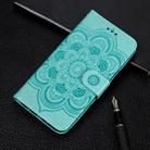 For iPhone 11 Pro Mandala Embossing Pattern Horizontal Flip Leather Case, with Holder & Card Slots & Wallet & Photo Frame & Lanyard(Green) - 1