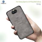 PINWUYO Shockproof Waterproof Full Coverage TPU + PU cloth+Anti-shock cotton Protective Case  for Sony Xperia 10 Plus / XA3 Ultra(Gray) - 1