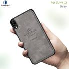 PINWUYO Shockproof Waterproof Full Coverage TPU + PU cloth+Anti-shock cotton Protective Case  for Sony Xperia L3(Gray) - 1