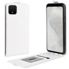 Crazy Horse Vertical Flip Leather Protective Case for Google Pixel 4(white) - 1