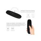 C120 2.4G Mini Keyboard Wireless Remote Mouse with 3-Gyro & 3-Gravity Sensor for PC / HTPC / IPTV / Smart TV and Android TV Box etc(Black) - 5