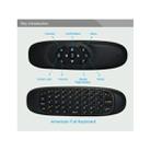C120 2.4G Mini Keyboard Wireless Remote Mouse with 3-Gyro & 3-Gravity Sensor for PC / HTPC / IPTV / Smart TV and Android TV Box etc(Black) - 6