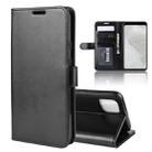 R64 Texture Single Fold Horizontal Flip Leather Case for Pixel 4 XL, with Holder & Card Slots & Wallet(black) - 1