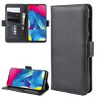 Dual-side Magnetic Buckle Horizontal Flip Leather Case for Galaxy M10, with with Holder & Card Slots & Wallet & Photo Frame(Black) - 1