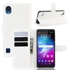 Litchi Texture Horizontal Flip Leather Case for ZTE Blade A5 (2019), with Wallet & Holder & Card Slots(white) - 1