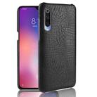 Shockproof Crocodile Texture PC + PU Case For Xiaomi Mi CC9 / Xiaomi Mi CC9mt Meitu Edition(Black) - 1
