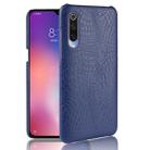 Shockproof Crocodile Texture PC + PU Case For Xiaomi Mi CC9 / Xiaomi Mi CC9mt Meitu Edition(Blue) - 1