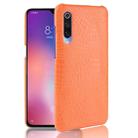 Shockproof Crocodile Texture PC + PU Case For Xiaomi Mi CC9 / Xiaomi Mi CC9mt Meitu Edition(Orange) - 1