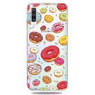 Picture Printing Transparent TPU Mobile Shell for Galaxy A50(Doughnut) - 1