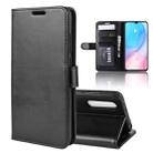 R64 Texture Single Fold Horizontal Flip Leather Case for MI CC9, with Holder & Card Slots & Wallet(black) - 1