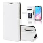 R64 Texture Single Fold Horizontal Flip Leather Case for MI CC9, with Holder & Card Slots & Wallet(white) - 1