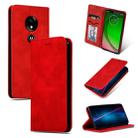 Retro Skin Feel Business Magnetic Horizontal Flip Leather Case for MOTO G7 Play European version(Red) - 1