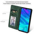 Retro Skin Feel Business Magnetic Horizontal Flip Leather Case for Huawei P Smart 2019 & P Smart Plus 2019(Army Green) - 3