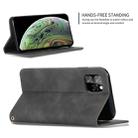 For iPhone 11 Pro Max Retro Skin Feel Business Magnetic Horizontal Flip Leather Case (Dark Gray) - 5