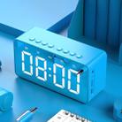 AEC BT506 Speaker with Mirror, LED Clock Display, Dual Alarm Clock, Snooze, HD Hands-free Calling, HiFi Stereo(Blue) - 1