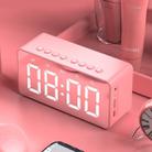 AEC BT506 Speaker with Mirror, LED Clock Display, Dual Alarm Clock, Snooze, HD Hands-free Calling, HiFi Stereo(Pink) - 1