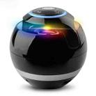 T&G A18 Ball Bluetooth Speaker with LED Light Portable Wireless Mini Speaker Mobile Music MP3 Subwoofer Support TF (Black)  - 1