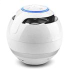 A18 Ball Bluetooth Speaker with LED Light Portable Wireless Mini Speaker Mobile Music MP3 Subwoofer Support TF (White) - 1