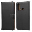 Horizontal Flip Leather Case for Huawei P20 Lite 2019  with Magnetic Clasp and Bracket and Card Slot and Wallet(Black) - 1