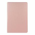 Voltage Plain Elastic Leather + TPU PAD Bracket Protective Leather Case For Huawei MediaPad M6 10.8(Rose gold) - 1