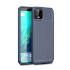 Beetle Series Carbon Fiber Texture Shockproof TPU Case for Google Pixel 4XL(Blue) - 1